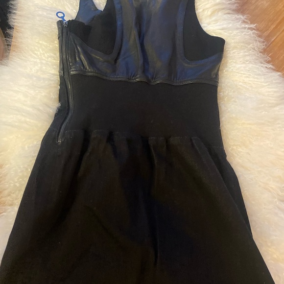 Stunning Diesel Black Gold Collection women’s leather/jean dress hybrid Size S!! - Picture 2 of 8